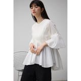 袖フレアペプラムカットトップス | AZUL BY MOUSSY | 詳細画像2 