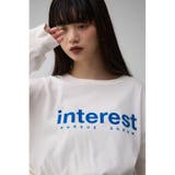 フロッキーロゴプリントロングTシャツ | AZUL BY MOUSSY | 詳細画像1 