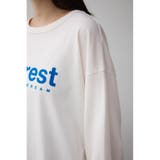 フロッキーロゴプリントロングTシャツ | AZUL BY MOUSSY | 詳細画像8 