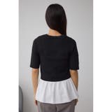 ペプラムインナーセットニット | AZUL BY MOUSSY | 詳細画像7 