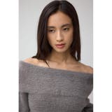 モヘヤライクオフショルダーニット | AZUL BY MOUSSY | 詳細画像24 