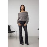 モヘヤライクオフショルダーニット | AZUL BY MOUSSY | 詳細画像26 