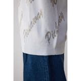 ゴールド総柄半袖ニットトップス | AZUL BY MOUSSY | 詳細画像10