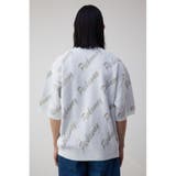 ゴールド総柄半袖ニットトップス | AZUL BY MOUSSY | 詳細画像6