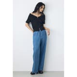 ライトオンスデニムイージーパンツ | AZUL BY MOUSSY | 詳細画像20