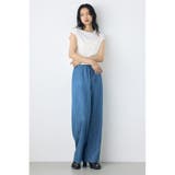 ライトオンスデニムイージーパンツ | AZUL BY MOUSSY | 詳細画像19