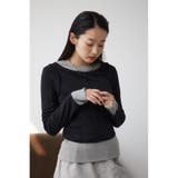 フェイクレイヤードカットロンT | AZUL BY MOUSSY | 詳細画像1 