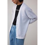 WHT | バックロゴジャガードカーディガン | AZUL BY MOUSSY