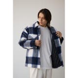 シャギーチェック中綿シャウター | AZUL BY MOUSSY | 詳細画像16