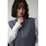 ジップアップニットベスト | AZUL BY MOUSSY | 詳細画像22 