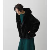 FLUFFY HOODIE SHORT COAT | AZUL BY MOUSSY | 詳細画像12