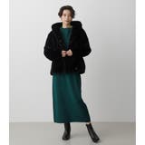 FLUFFY HOODIE SHORT COAT | AZUL BY MOUSSY | 詳細画像14