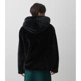 FLUFFY HOODIE SHORT COAT | AZUL BY MOUSSY | 詳細画像17