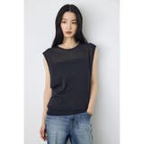 2点セットノースリーブニット(パット付き) | AZUL BY MOUSSY | 詳細画像1 