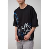 BLK | ペイントグラフィックニットトップス | AZUL BY MOUSSY