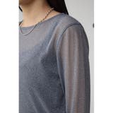 シアーラメ長袖トップス | AZUL BY MOUSSY | 詳細画像19 