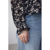 シアーチェックフラワー柄ブラウス | AZUL BY MOUSSY | 詳細画像21 