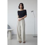 オフショルダーリブトップス | AZUL BY MOUSSY | 詳細画像24 