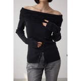 BLK | シャギーコンビオフショルダーニット | AZUL BY MOUSSY