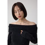 シャギーコンビオフショルダーニット | AZUL BY MOUSSY | 詳細画像12 