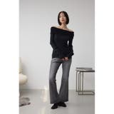 シャギーコンビオフショルダーニット | AZUL BY MOUSSY | 詳細画像14 