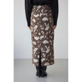 カウ柄ジャガードタイトスカート | AZUL BY MOUSSY | 詳細画像19 