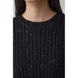 ドロストリングスパンコールラメニット | AZUL BY MOUSSY | 詳細画像18