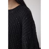 ドロストリングスパンコールラメニット | AZUL BY MOUSSY | 詳細画像19