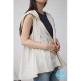 L/BEG1 | C/T撥水フード付ジップベスト | AZUL BY MOUSSY