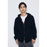 ジップアップニットフーディー | AZUL BY MOUSSY | 詳細画像1