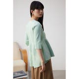 ペプラム5分袖ニットトップス | AZUL BY MOUSSY | 詳細画像24