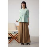 ペプラム5分袖ニットトップス | AZUL BY MOUSSY | 詳細画像25