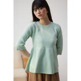 ペプラム5分袖ニットトップス | AZUL BY MOUSSY | 詳細画像23