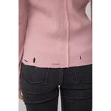 ダメージフーディーリブトップス | AZUL BY MOUSSY | 詳細画像36