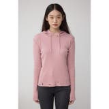 ダメージフーディーリブトップス | AZUL BY MOUSSY | 詳細画像28