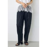 BLK | ライトコットンカーブワイドパンツ | AZUL BY MOUSSY