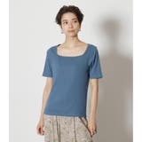 SQUARE NECK RIB TOPS | AZUL BY MOUSSY | 詳細画像35 