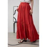 RED | リネンミックスマキシスカート | AZUL BY MOUSSY