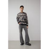 総ロゴペイントニットトップス | AZUL BY MOUSSY | 詳細画像4 