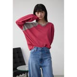 ショルダーバイカラーニット | AZUL BY MOUSSY | 詳細画像13