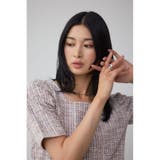 カットツイード袖ギャザートップス | AZUL BY MOUSSY | 詳細画像19 