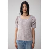 カットツイード袖ギャザートップス | AZUL BY MOUSSY | 詳細画像22 