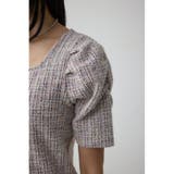 カットツイード袖ギャザートップス | AZUL BY MOUSSY | 詳細画像27 