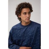 ベロアエンボス総柄トップス | AZUL BY MOUSSY | 詳細画像13 