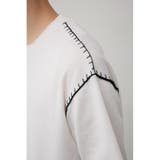 ブランケットステッチ半袖ニット | AZUL BY MOUSSY | 詳細画像8
