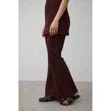 JACQUARD RIB FLARE PANTS | AZUL BY MOUSSY | 詳細画像12