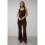 JACQUARD RIB FLARE PANTS | AZUL BY MOUSSY | 詳細画像13