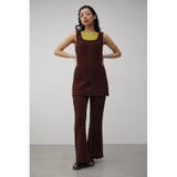 JACQUARD RIB FLARE PANTS | AZUL BY MOUSSY | 詳細画像14