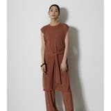 BRN | SHEER KNIT LONG TOPS | AZUL BY MOUSSY