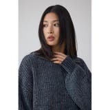 ラメベロアハーフZIPニットトップス | AZUL BY MOUSSY | 詳細画像21 